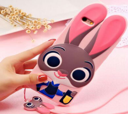 卡通硅膠蘋果手機(jī)套